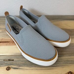 Tommy Bahama Gray Margaritaville Sailor Knit Mesh Slip On Sneakers Size 6 NWOT